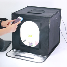 Fotobox portable black 40*40cm softbox 5500k light shooting tent photo studio softbox folding box-light led mini studio